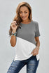 Crew Neck Colorblock Tee