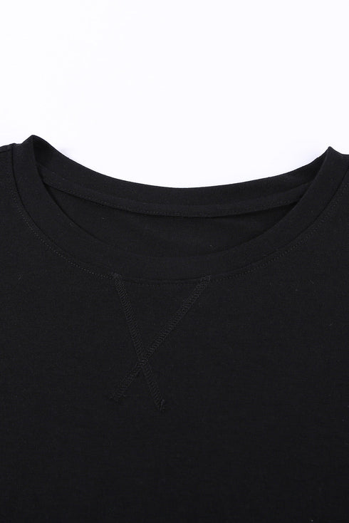 Crew Neck Colorblock Tee