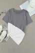 Crew Neck Colorblock Tee