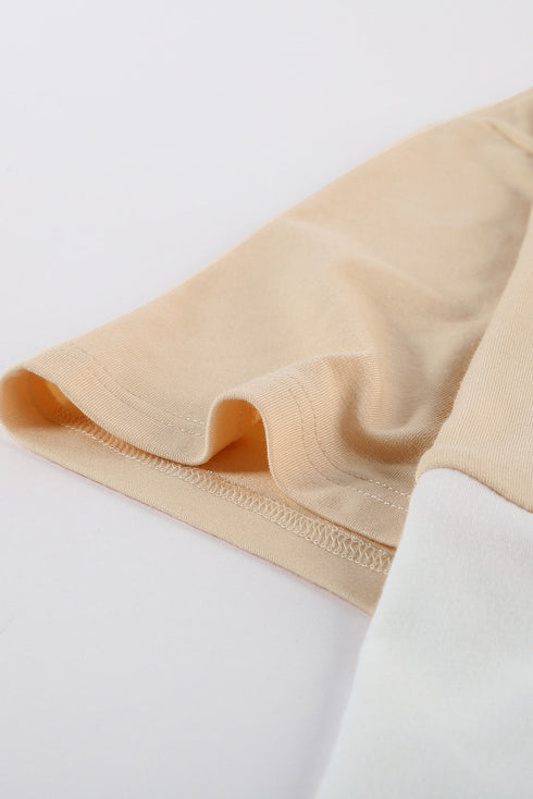 Crew Neck Colorblock Tee