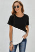 Crew Neck Colorblock Tee
