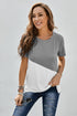 Crew Neck Colorblock Tee