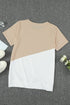 Crew Neck Colorblock Tee