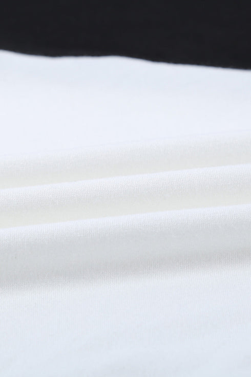 Crew Neck Colorblock Tee