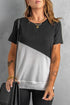 Crew Neck Colorblock Tee