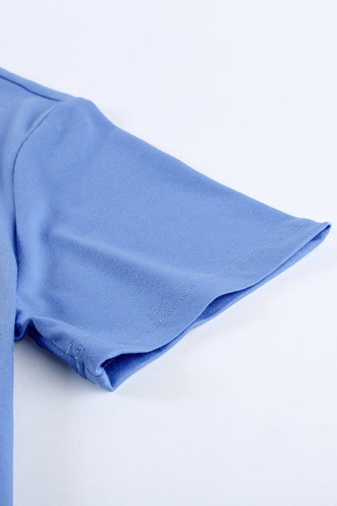 Crew Neck Colorblock Tee