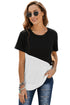 Crew Neck Colorblock Tee