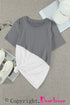 Crew Neck Colorblock Tee