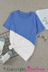 Crew Neck Colorblock Tee