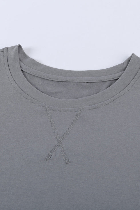 Crew Neck Colorblock Tee