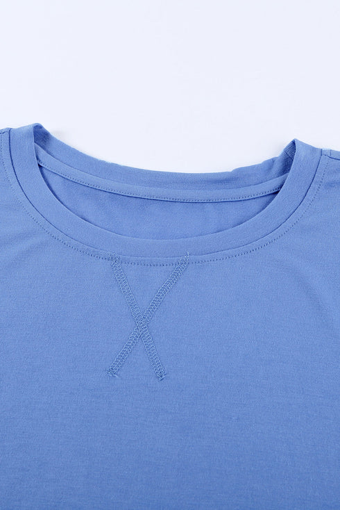 Crew Neck Colorblock Tee