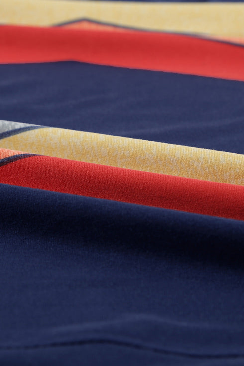 Crew Neck Floral Leopard Print Tank Top