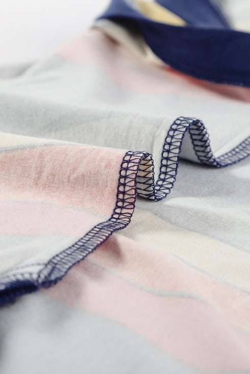 Crew Neck Floral Leopard Print Tank Top