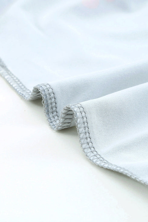 Crew Neck Floral Leopard Print Tank Top