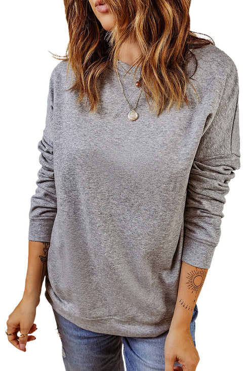 Crew Neck Long Sleeve Sweatshirt