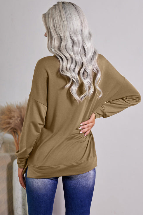 Crew Neck Long Sleeve Sweatshirt