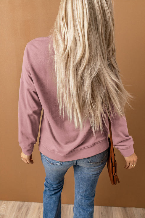 Crew Neck Long Sleeve Sweatshirt