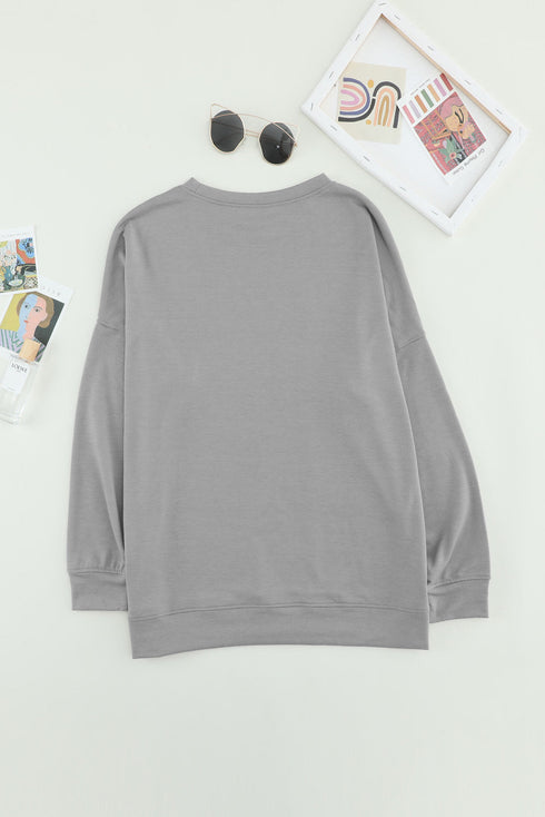 Crew Neck Long Sleeve Sweatshirt