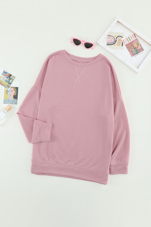 Crew Neck Long Sleeve Sweatshirt