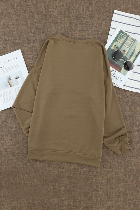 Crew Neck Long Sleeve Sweatshirt