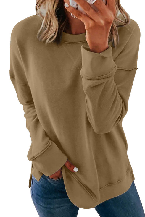 Crew Neck Long Sleeve Sweatshirt