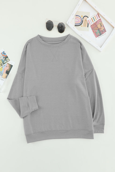 Crew Neck Long Sleeve Sweatshirt