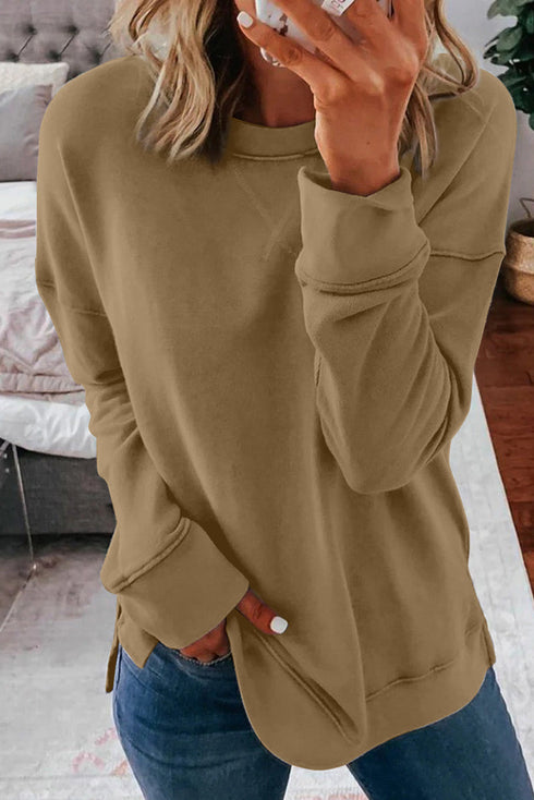 Crew Neck Long Sleeve Sweatshirt