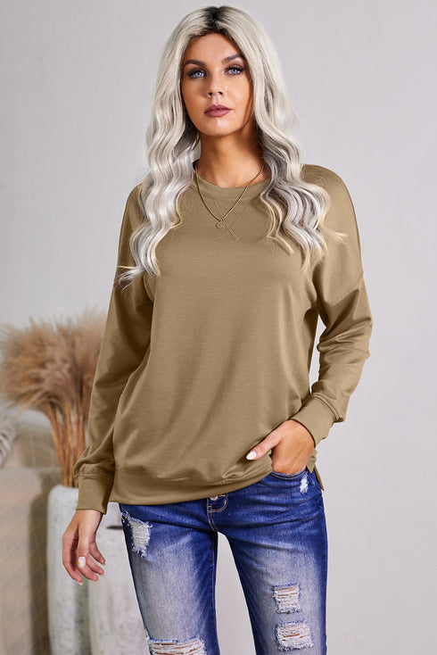 Crew Neck Long Sleeve Sweatshirt