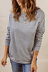 Crew Neck Long Sleeve Sweatshirt