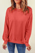 Crew Neck Relaxed Fit Drop Shoulder Sweatshirt