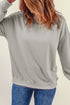 Crew Neck Relaxed Fit Drop Shoulder Sweatshirt