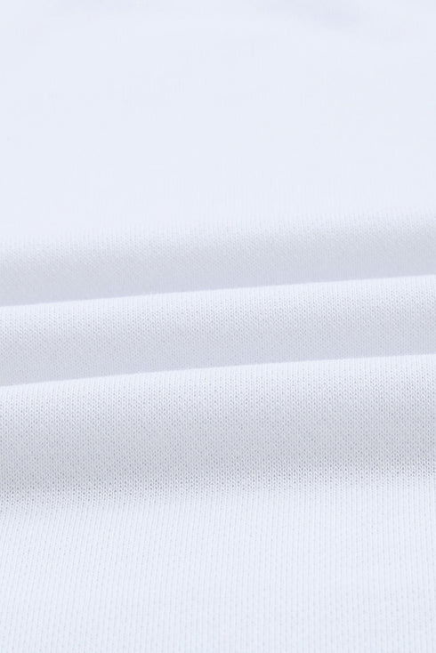 Crew Neck Relaxed Fit Drop Shoulder Sweatshirt