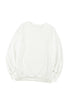 Crew Neck Relaxed Fit Drop Shoulder Sweatshirt