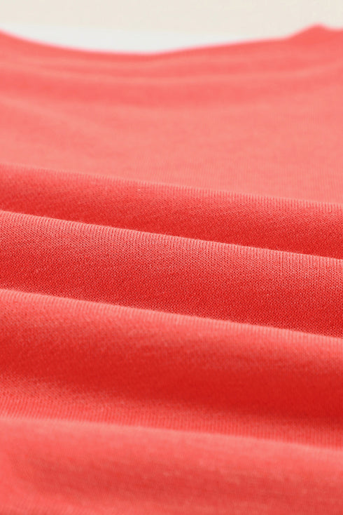 Crew Neck Relaxed Fit Drop Shoulder Sweatshirt