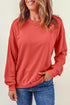 Crew Neck Relaxed Fit Drop Shoulder Sweatshirt