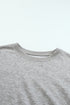 Crew Neck Relaxed Fit Drop Shoulder Sweatshirt