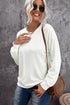 Crew Neck Relaxed Fit Drop Shoulder Sweatshirt