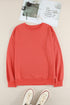 Crew Neck Relaxed Fit Drop Shoulder Sweatshirt