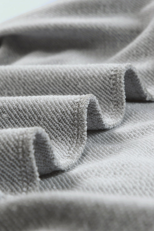 Crew Neck Relaxed Fit Drop Shoulder Sweatshirt