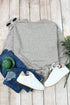 Crew Neck Relaxed Fit Drop Shoulder Sweatshirt