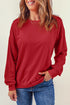 Crew Neck Relaxed Fit Drop Shoulder Sweatshirt