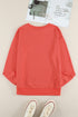 Crew Neck Relaxed Fit Drop Shoulder Sweatshirt