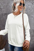 Crew Neck Relaxed Fit Drop Shoulder Sweatshirt