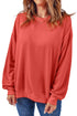 Crew Neck Relaxed Fit Drop Shoulder Sweatshirt