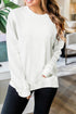 Crew Neck Relaxed Fit Drop Shoulder Sweatshirt