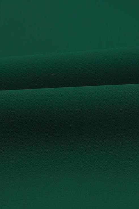 Crew Neck Ruffle Bubble Sleeve Top