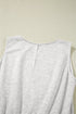 Crew Neck Sleeveless Drawstring High Waist Wide Leg Jumpsuit