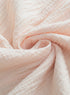 Crinkle Textured Frayed Trim Button Front Cotton Top