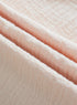 Crinkle Textured Frayed Trim Button Front Cotton Top