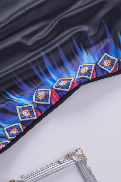 Criss Cross Back One Piece Swimsuit